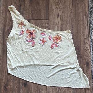 Urban Outfitters yellow graphic tank